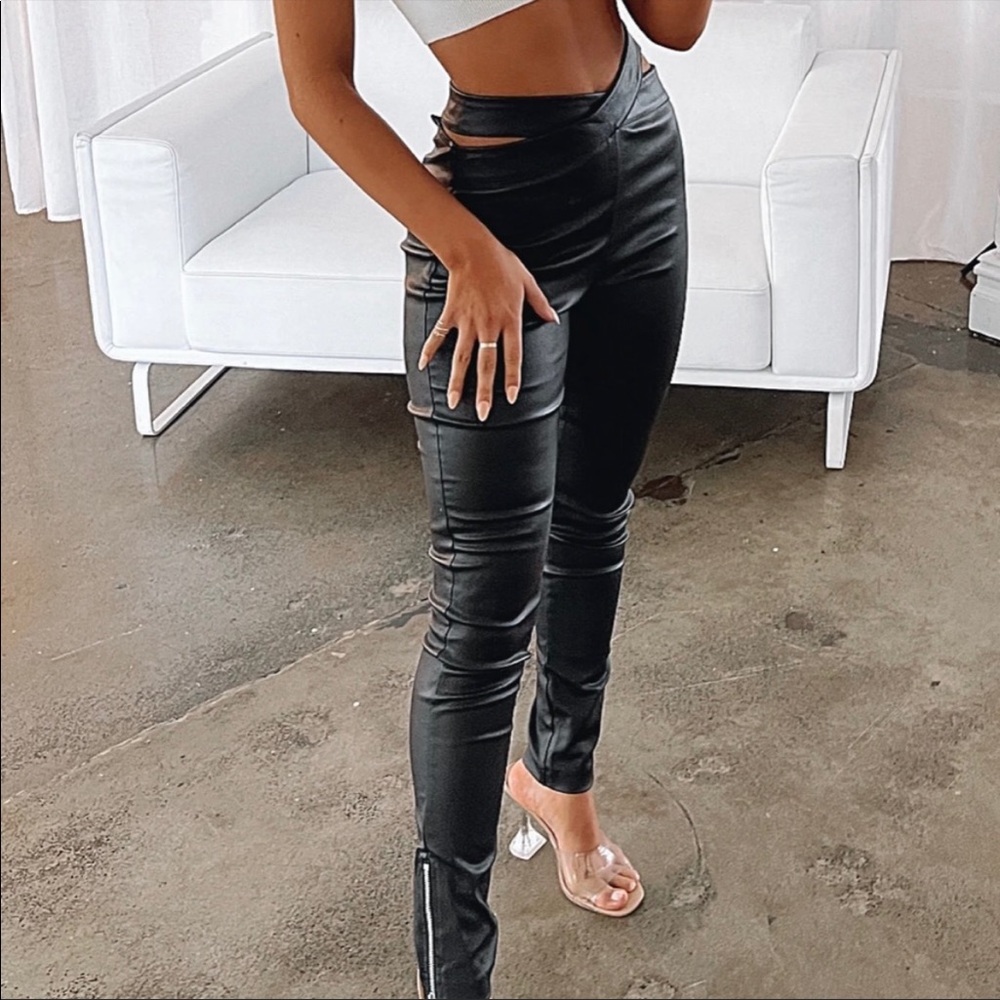 White Fox Boutique Leather Pants
